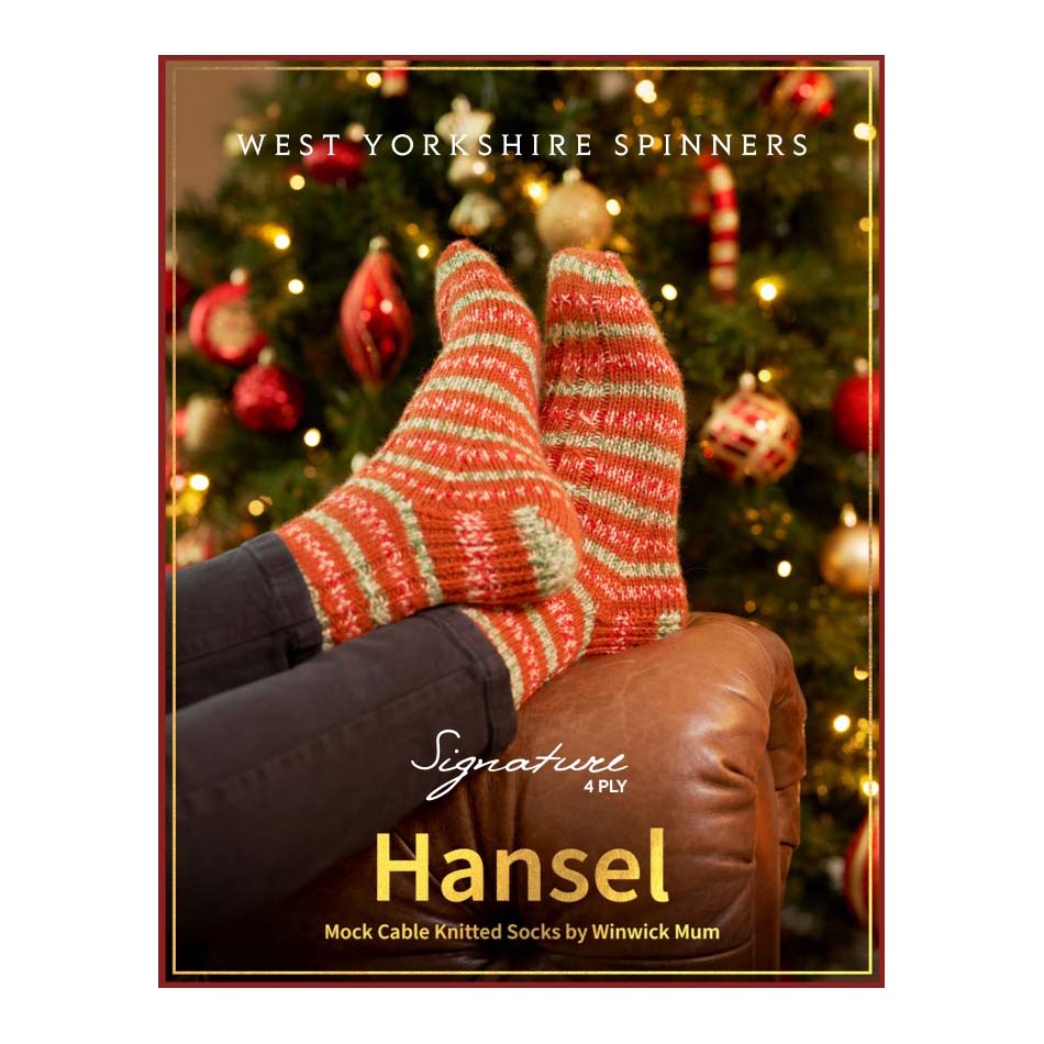 WYS Hansel – Weihnachtssockenmuster mit Zopfmuster (PDF-Download)