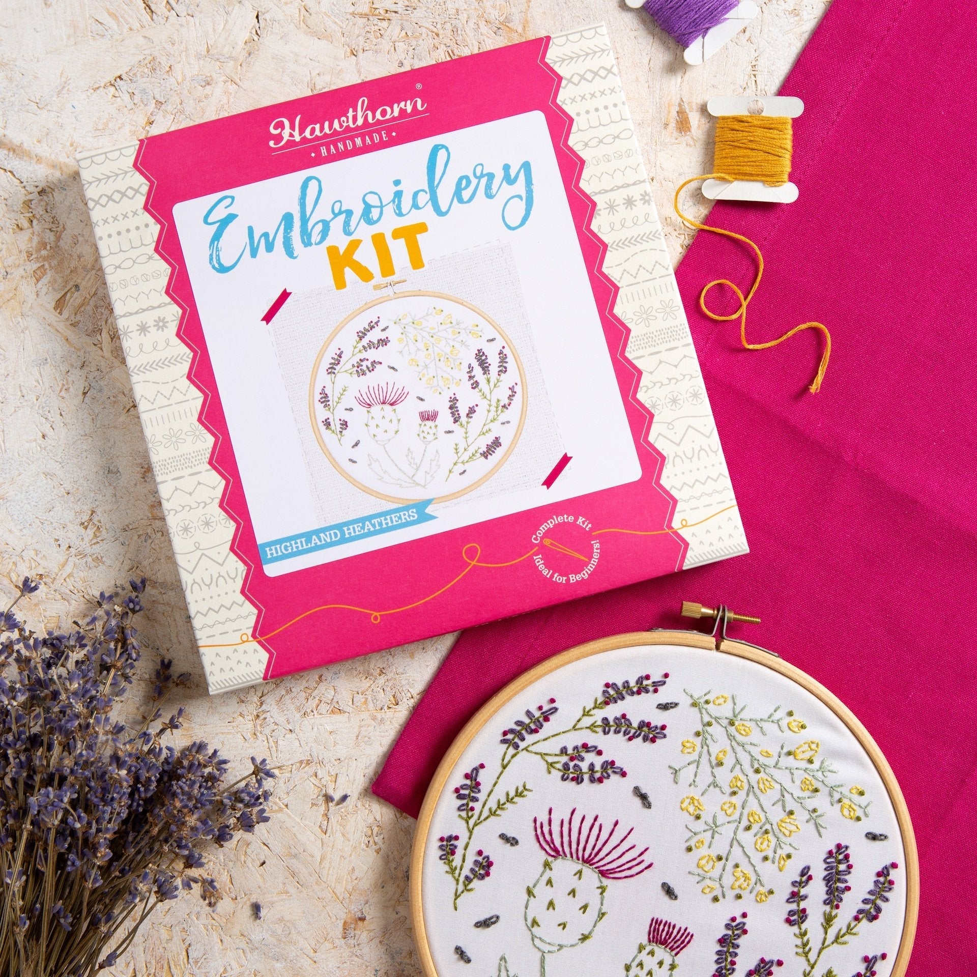 Highland Heathers Embroidery Kit