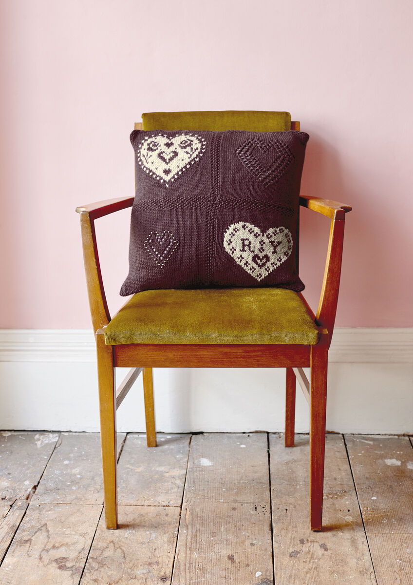 Mit Liebe gestrickte Kissen und Überwürfe KAL (PDF-Download)