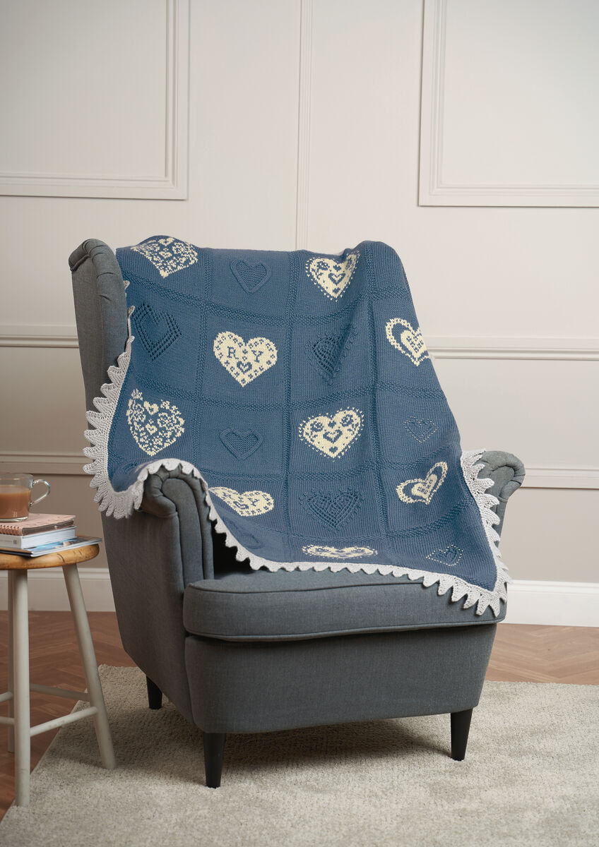 Mit Liebe gestrickte Kissen und Überwürfe KAL (PDF-Download)