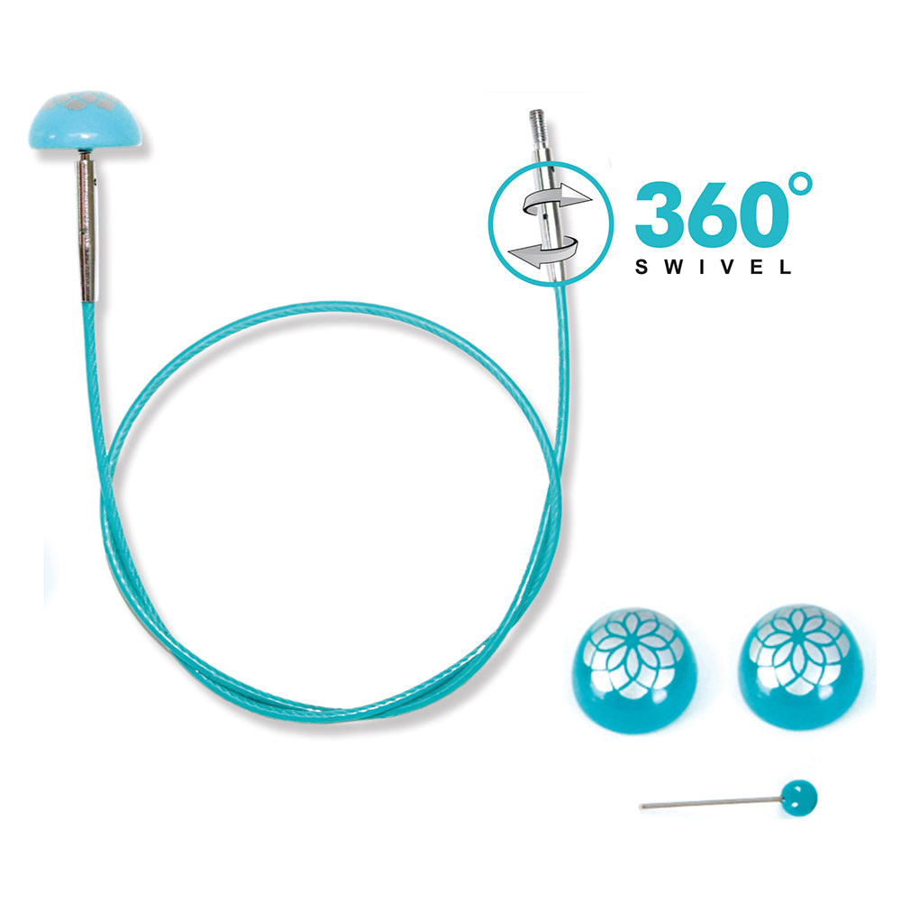 KnitPro 360°-Drehkabel für austauschbare Nadelspitzen – The Mindful Collection