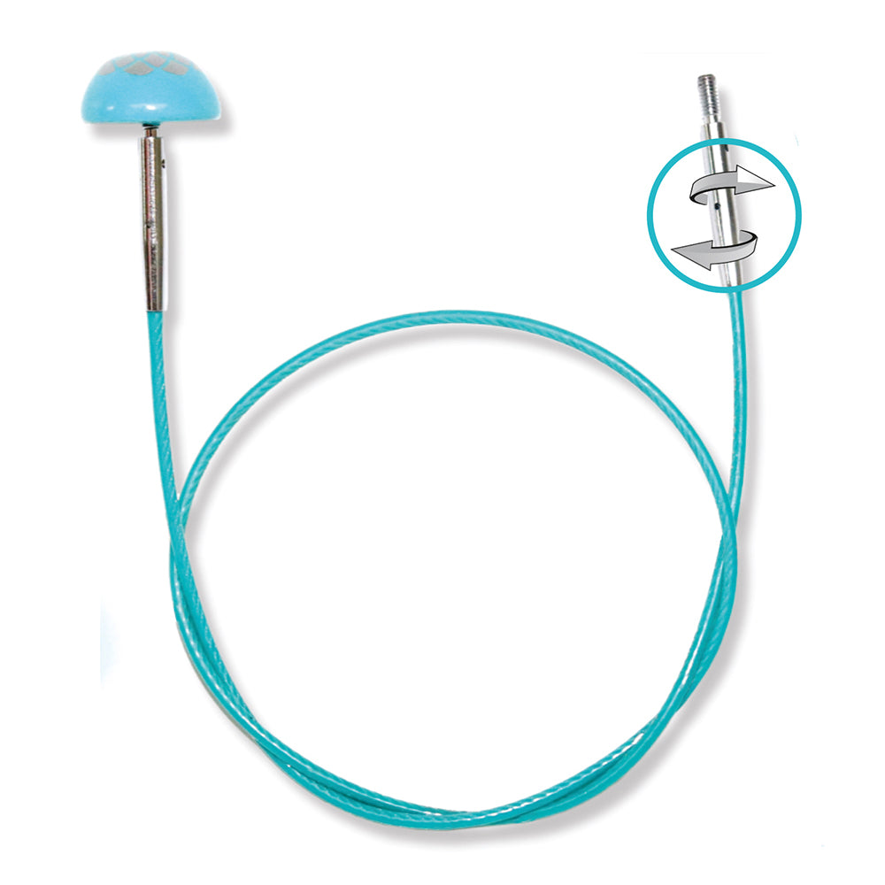 KnitPro 360° Swivel Cable for Interchangeable Needle Tips - The Mindful Collection