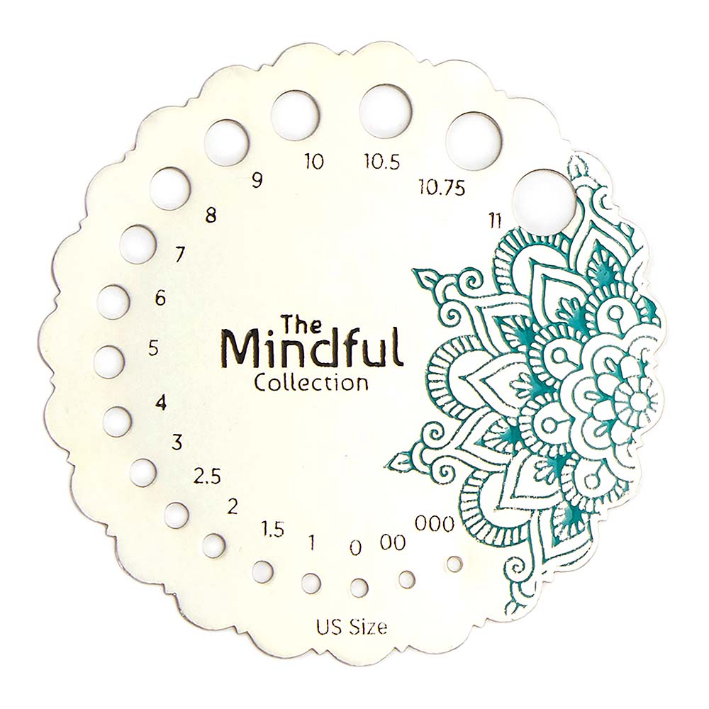 The Mindful Collection - Silver Plated Needle Gauge