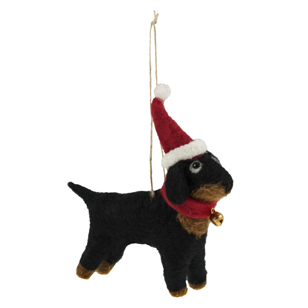 Trimits Make Your Own Needle Felting Kit Festive Dachshund