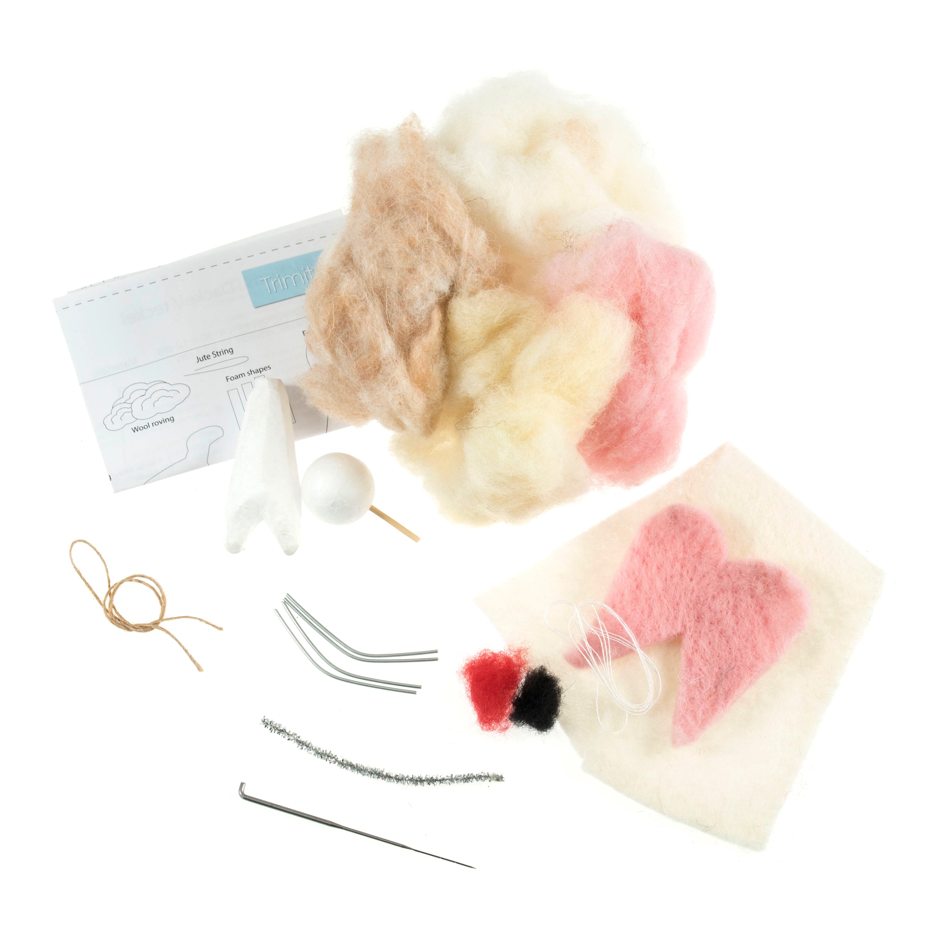 Trimits Make Your Own Angel Needle Felting Kit