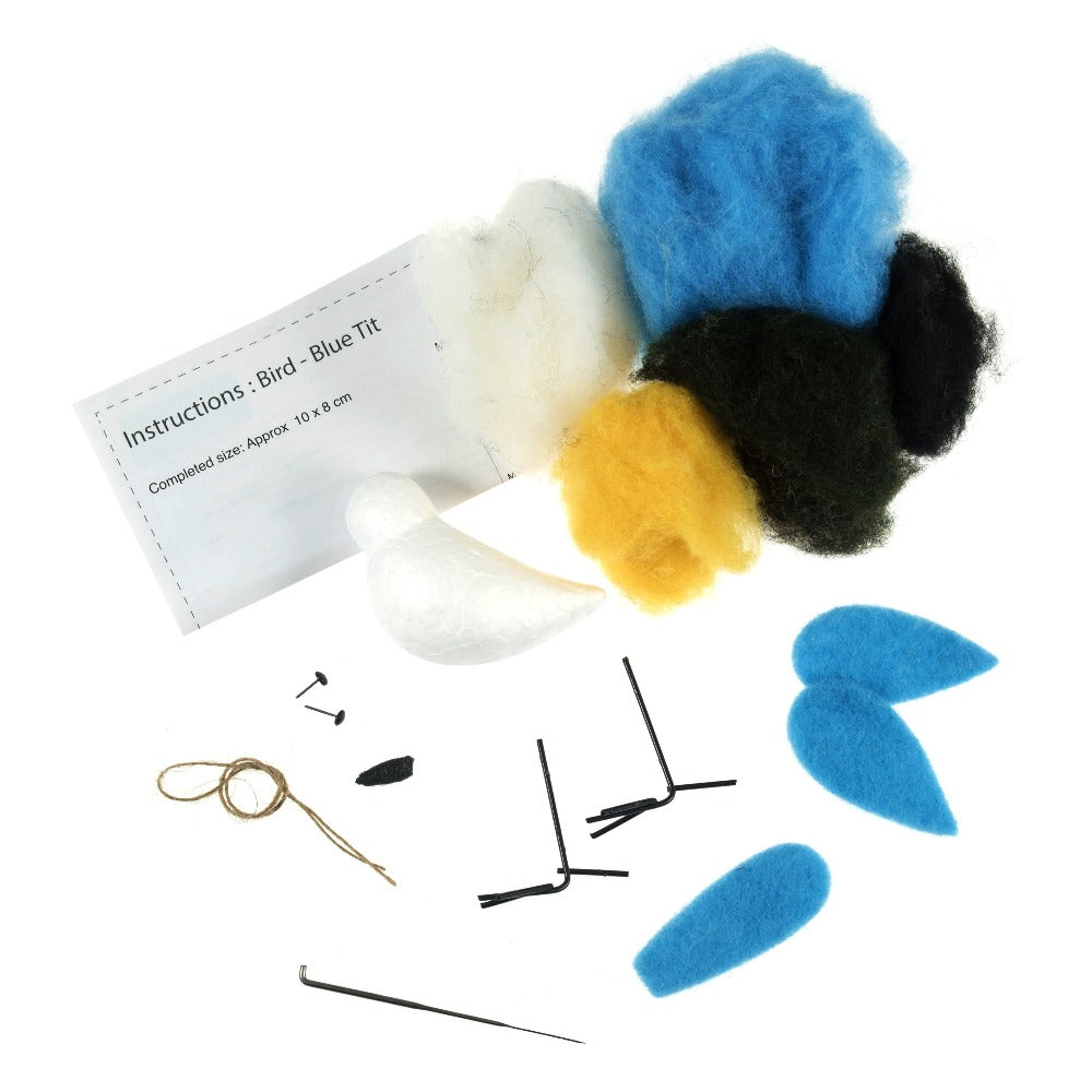 Trimits Make Your Own Needle Felting Kit Blue Tit