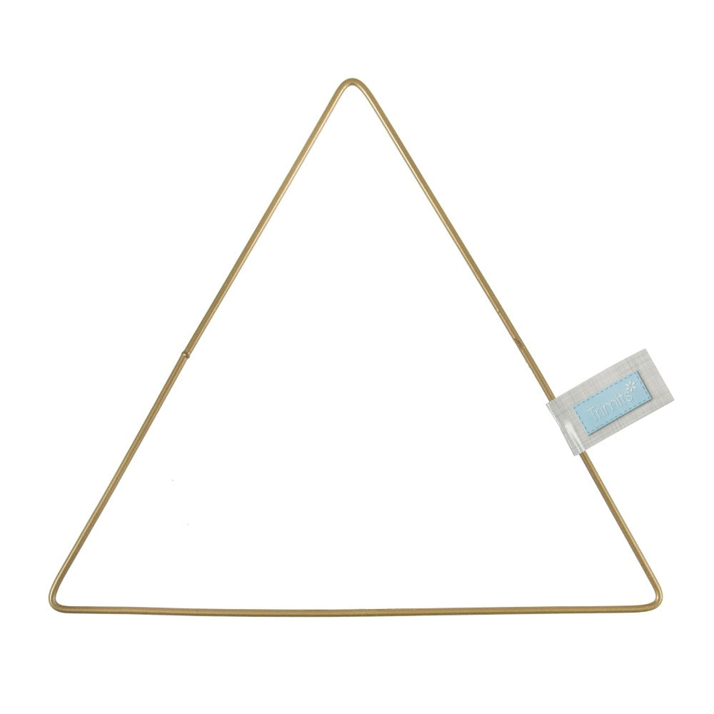 Triangle Gold Metal Craft Hoop - 20cm