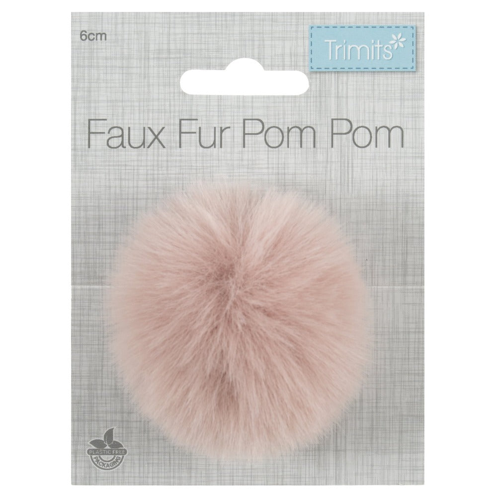 Trimits Faux Fur Pom Pom 6cm