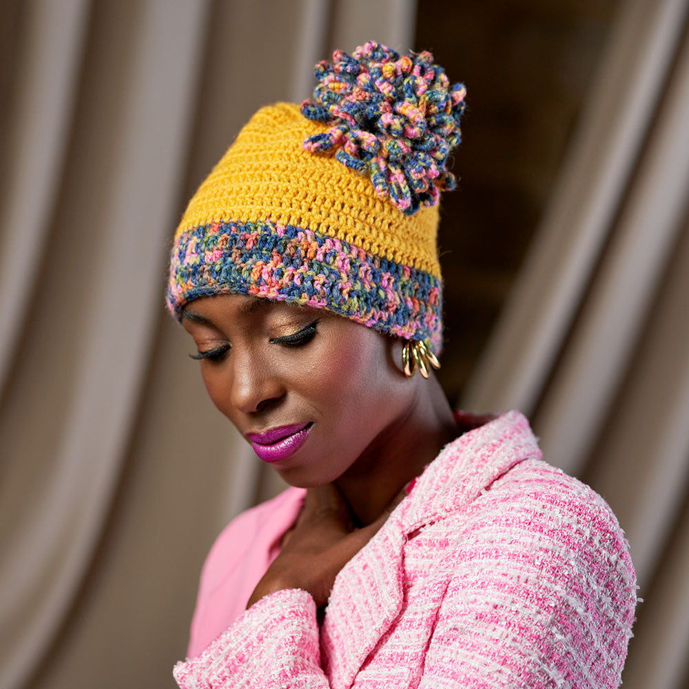 Hayley Knit and Crochet Hats by Zandra Rhodes (downloadable PDF)