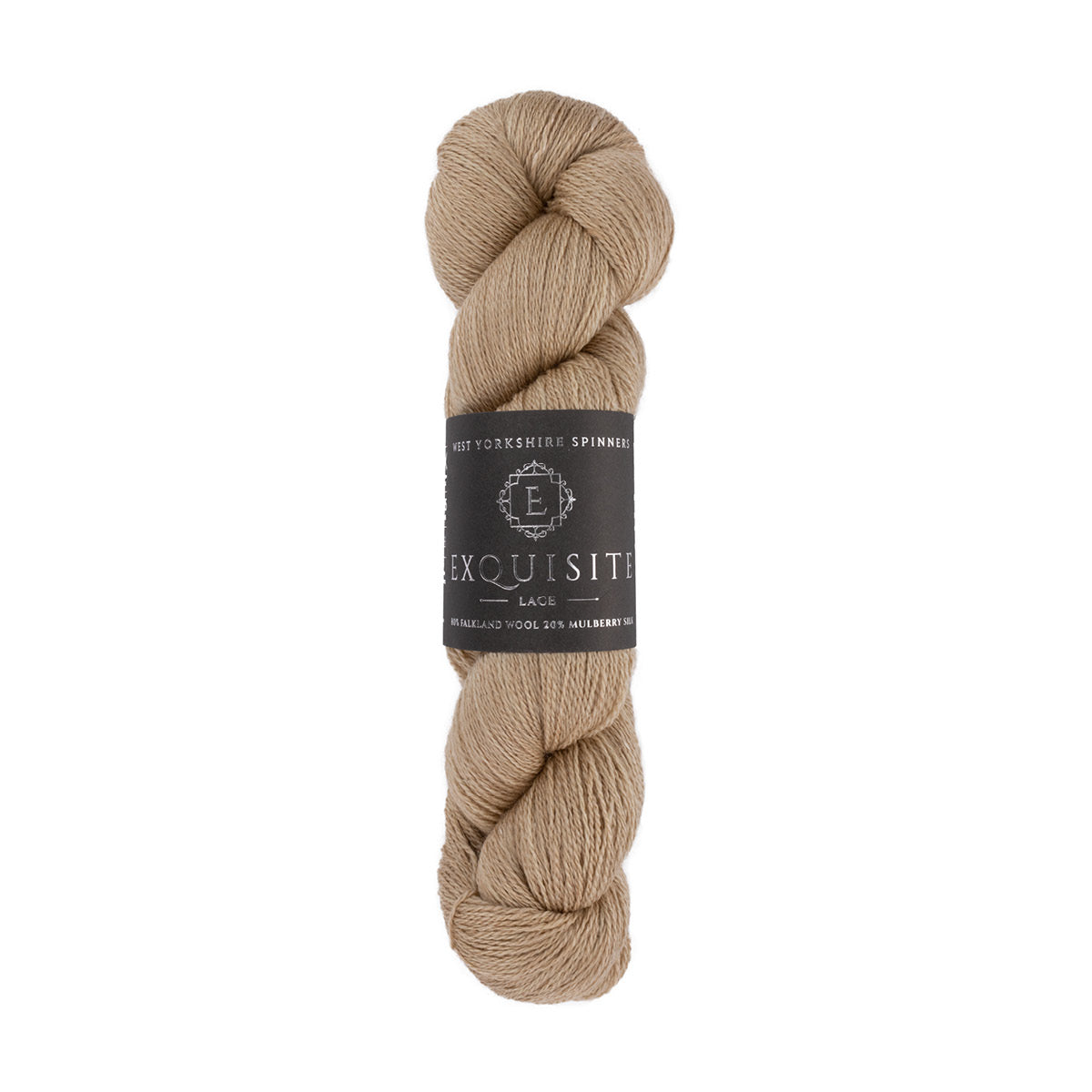 WYS West Yorkshire Spinners Exquisite Lace hank or skein in beige shade champagne 521