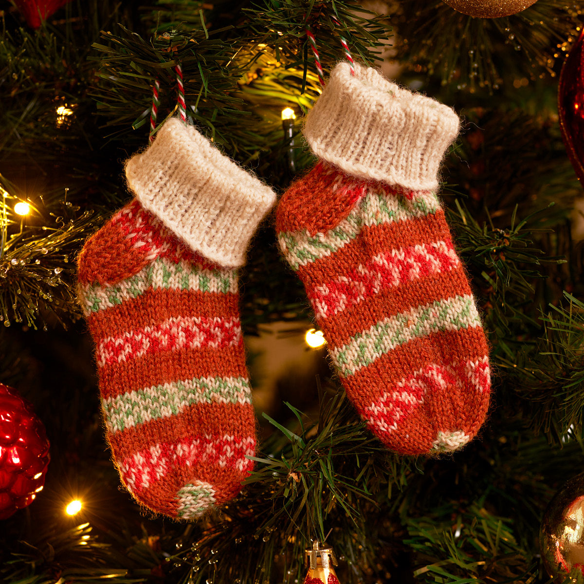 WYS Buddy - Knitted Baby Christmas Sock Pattern (PDF Download)