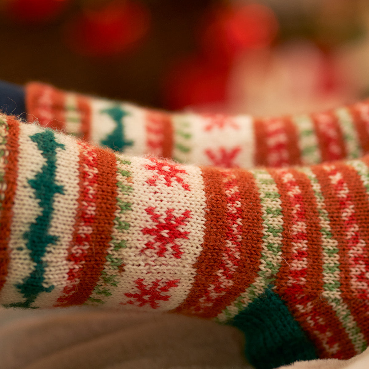 WYS Gretel - Knitted Christmas Motif Sock Pattern (PDF Download)