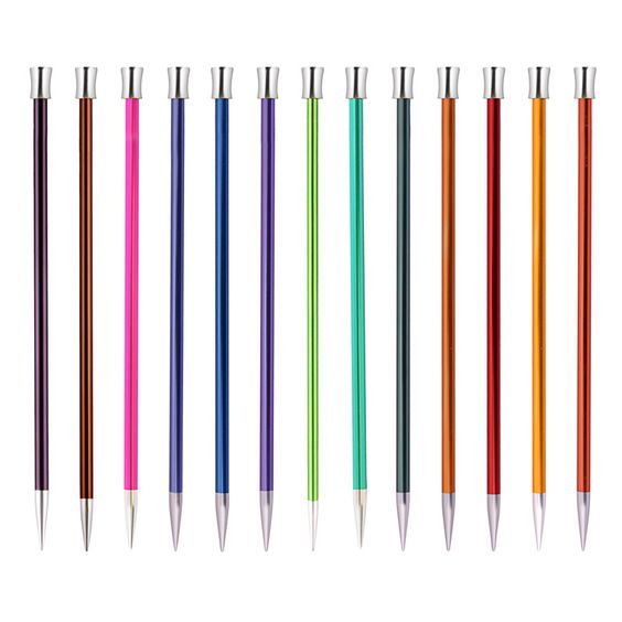 KnitPro Single Pointed Knitting Needles - Zing - 30cm