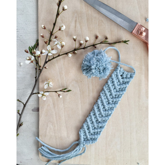 Macramé Pom-Pom Bookmark (downloadable PDF)