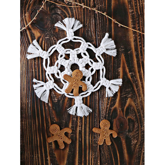 Macramé Snowflake (downloadable PDF)