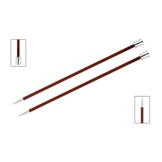 KnitPro Single Pointed Knitting Needles - Zing - 35cm