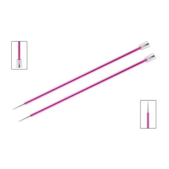 KnitPro Single Pointed Knitting Needles - Zing - 30cm