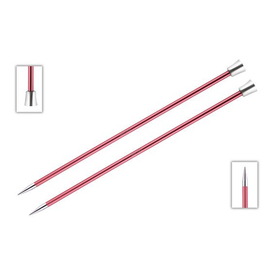 KnitPro Single Pointed Knitting Needles - Zing - 30cm