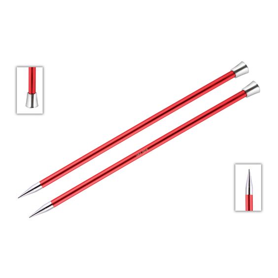 KnitPro Single Pointed Knitting Needles - Zing - 30cm