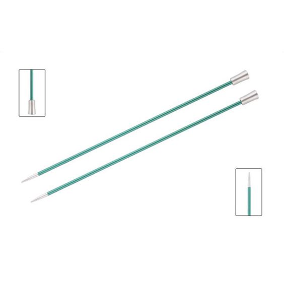 KnitPro Single Pointed Knitting Needles - Zing - 35cm