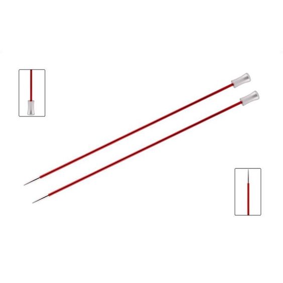 KnitPro Single Pointed Knitting Needles - Zing - 35cm